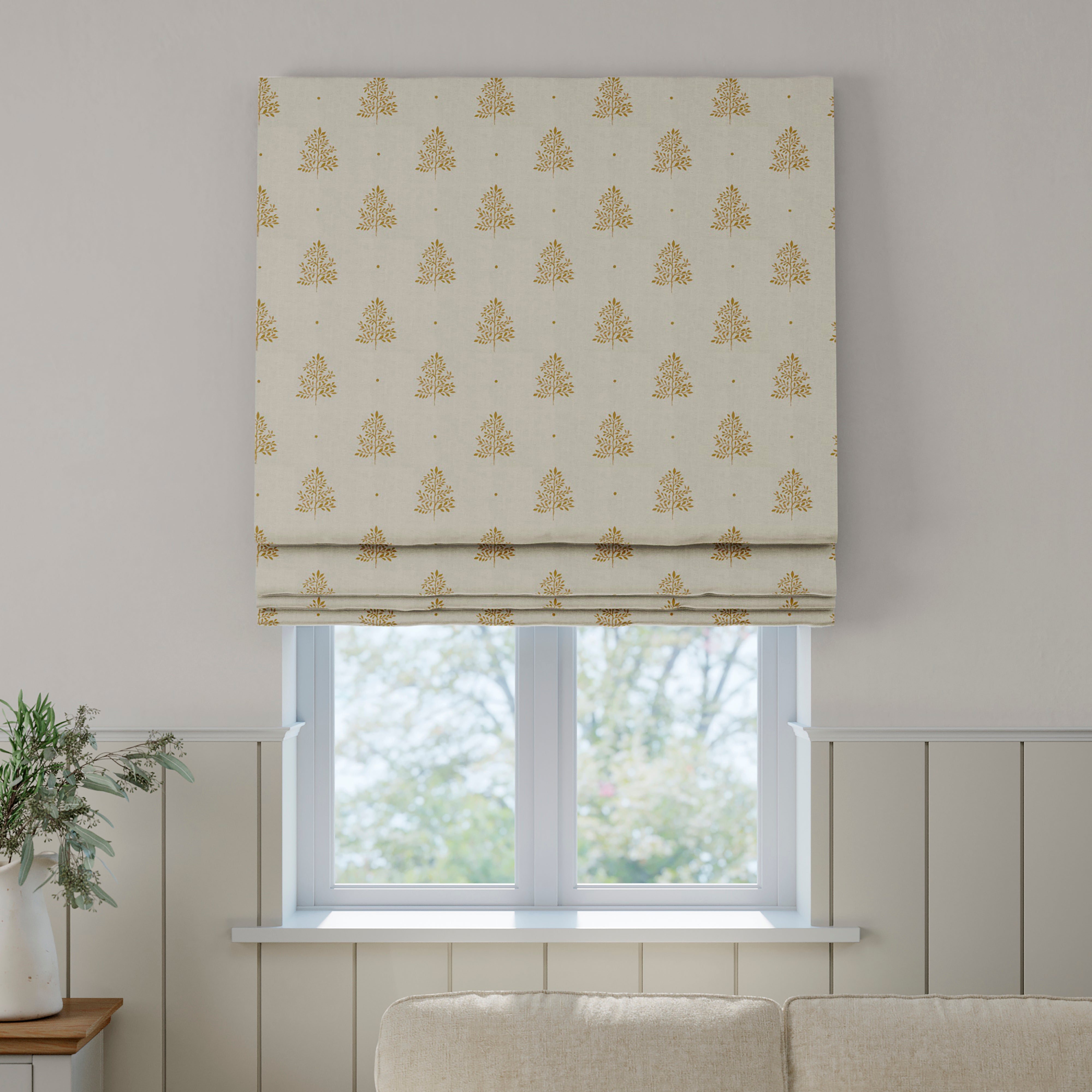 Emily Bond Zachary Made to Measure Roman Blind Emily Bond Zachary Ochre