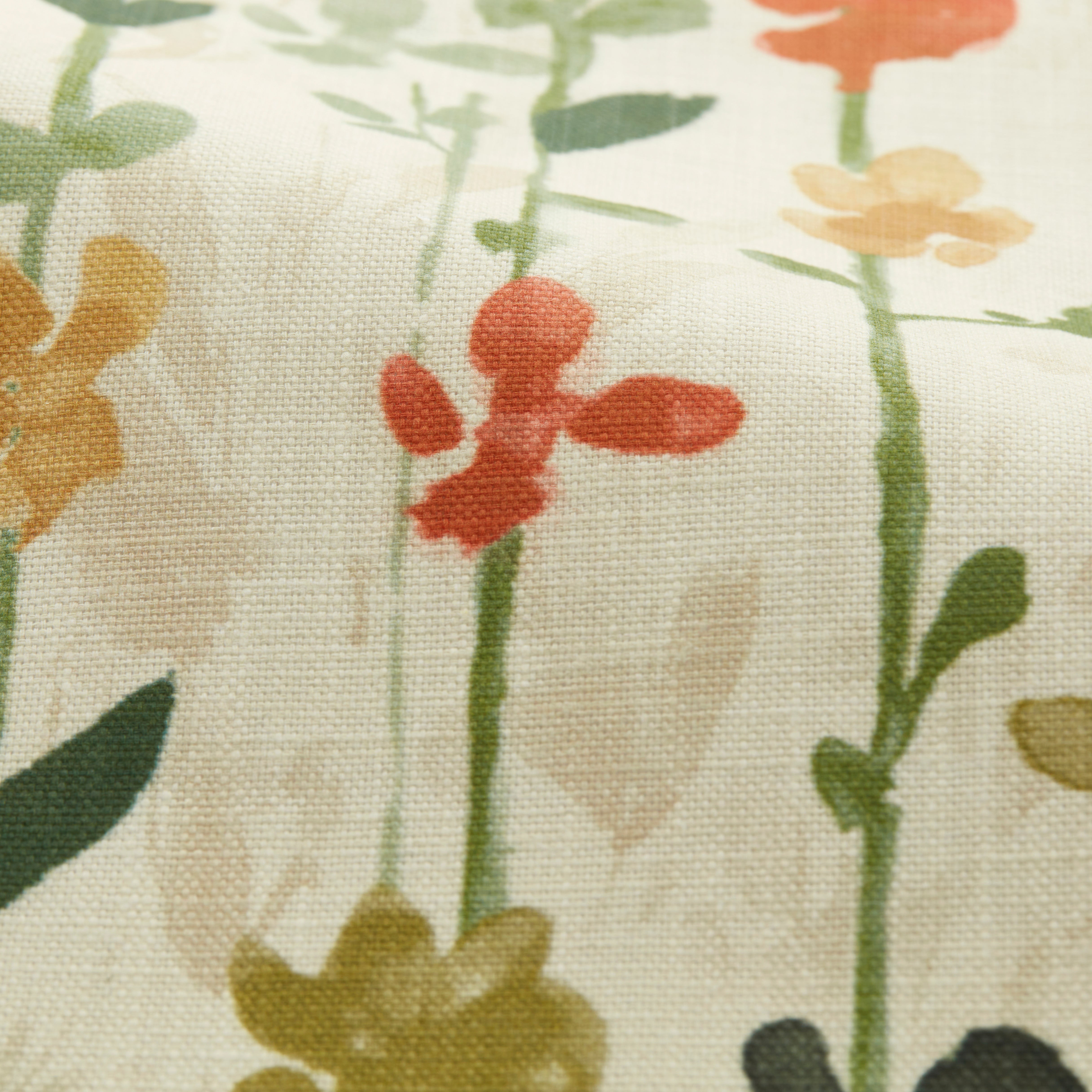 Woodland Floral Made to Measure Fabric By The Metre Woodland Floral Green