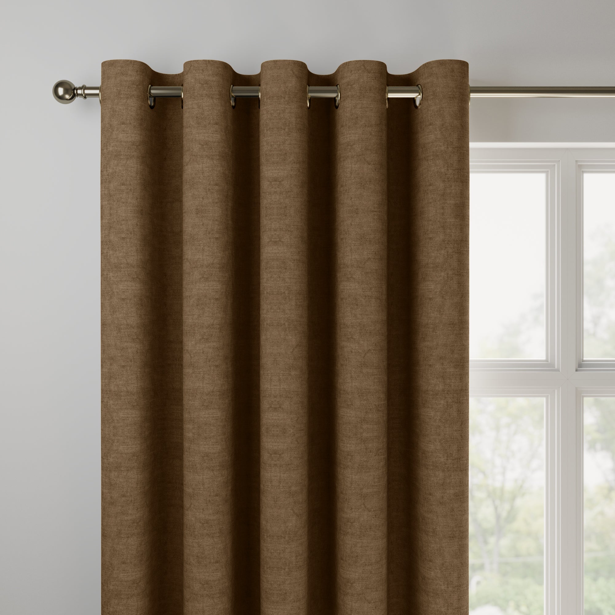 Luxury Velvet Made to Measure Curtains Lux Velvet Hickory