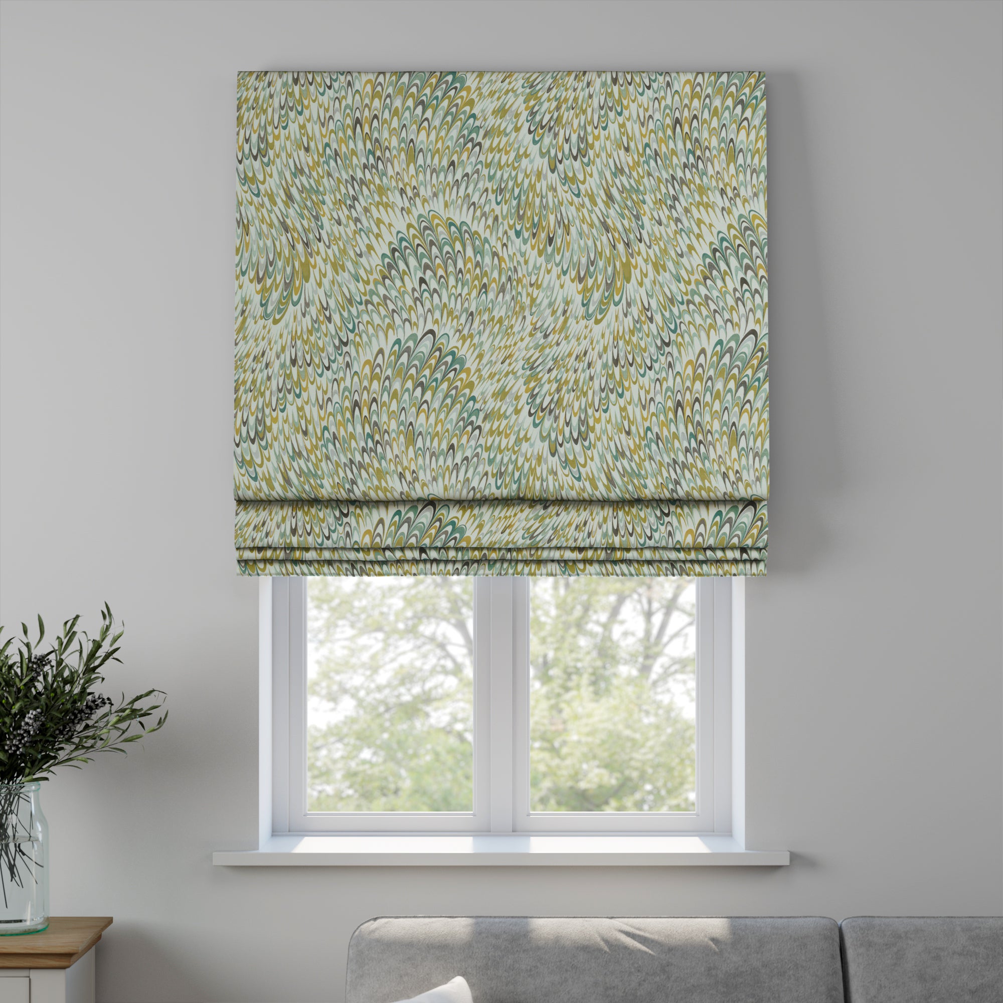 Cara Made to Measure Roman Blind Cara Moss