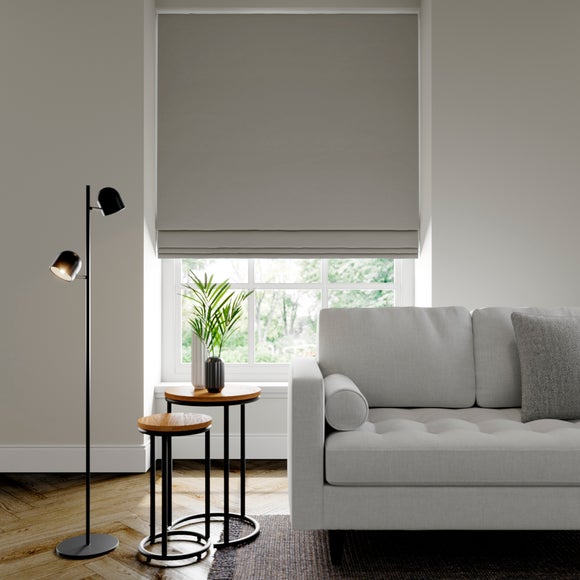 Panama Plain Made to Measure Roman Blind Panama Zinc