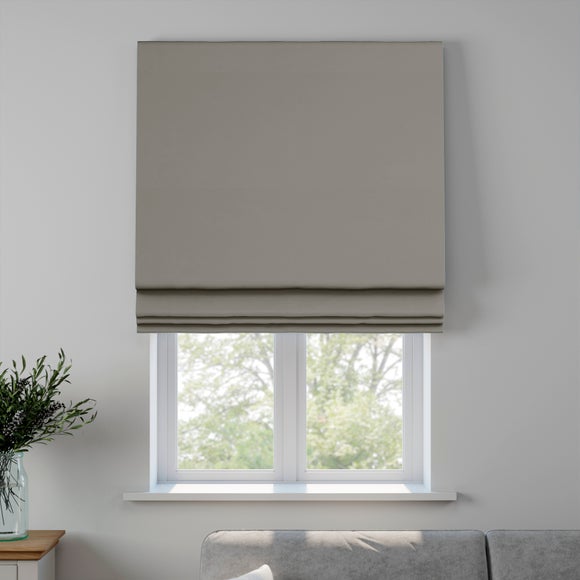 Panama Plain Made to Measure Roman Blind Panama Zinc