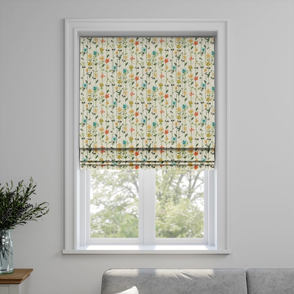 Woodland Floral Made to Measure Roman Blind Woodland Floral Green