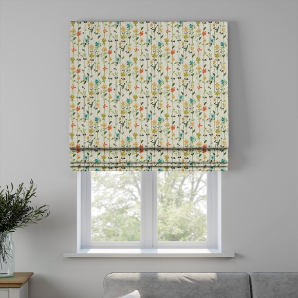 Woodland Floral Made to Measure Roman Blind Woodland Floral Green