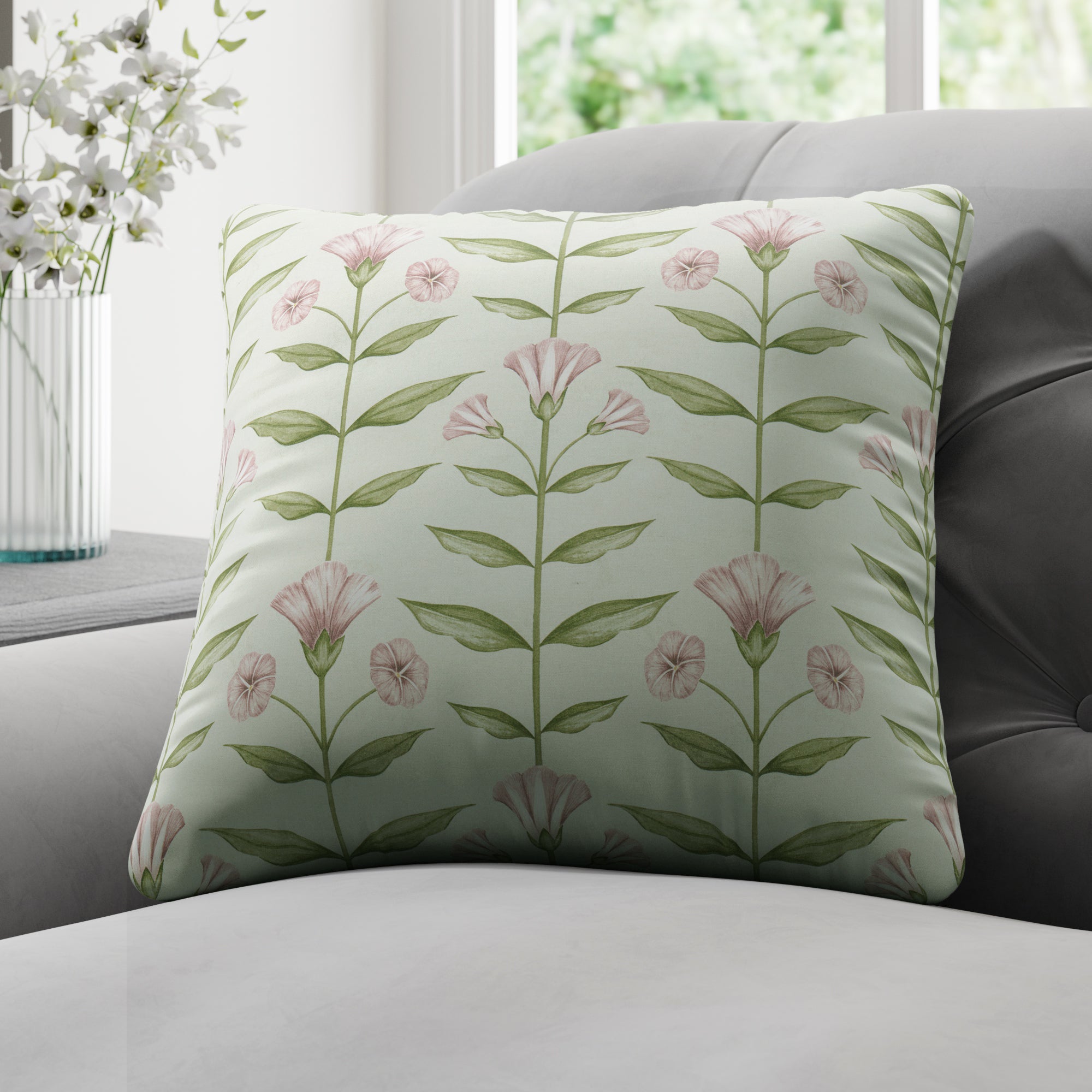 Ottilie Made to Order Cushion Cover Ottilie Sage