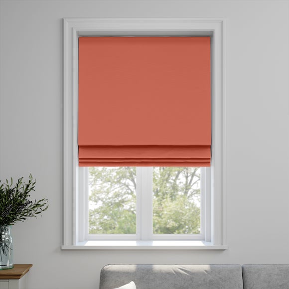 Panama Plain Made to Measure Roman Blind Panama Burnt Sienna