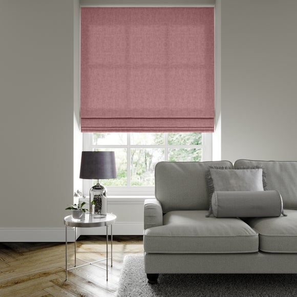 Luxury Velvet Made to Measure Roman Blind Lux Velvet Blush