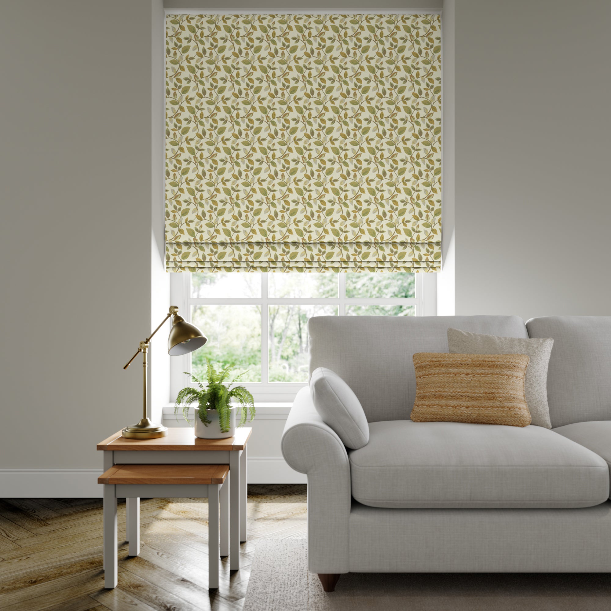 Vercelli Made to Measure Roman Blind Vercelli Verdigris