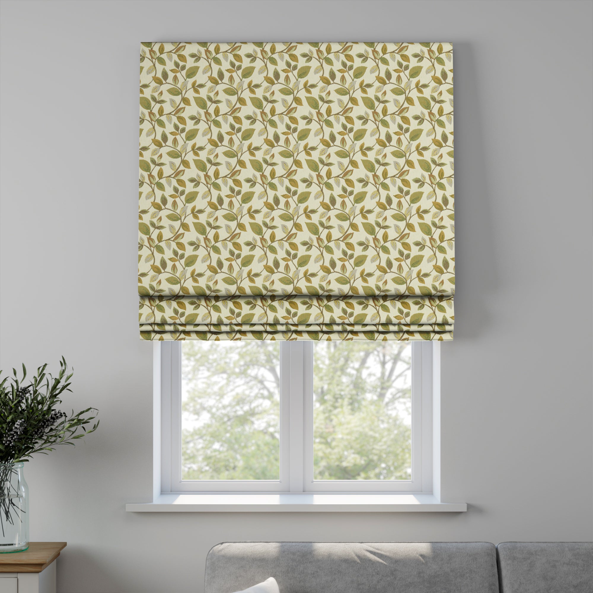 Vercelli Made to Measure Roman Blind Vercelli Verdigris