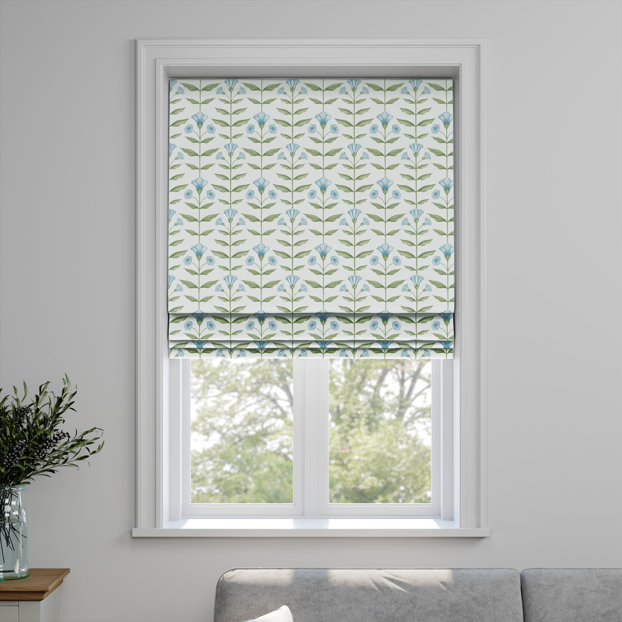 Ottilie Made to Measure Roman Blind Ottilie Bluebell