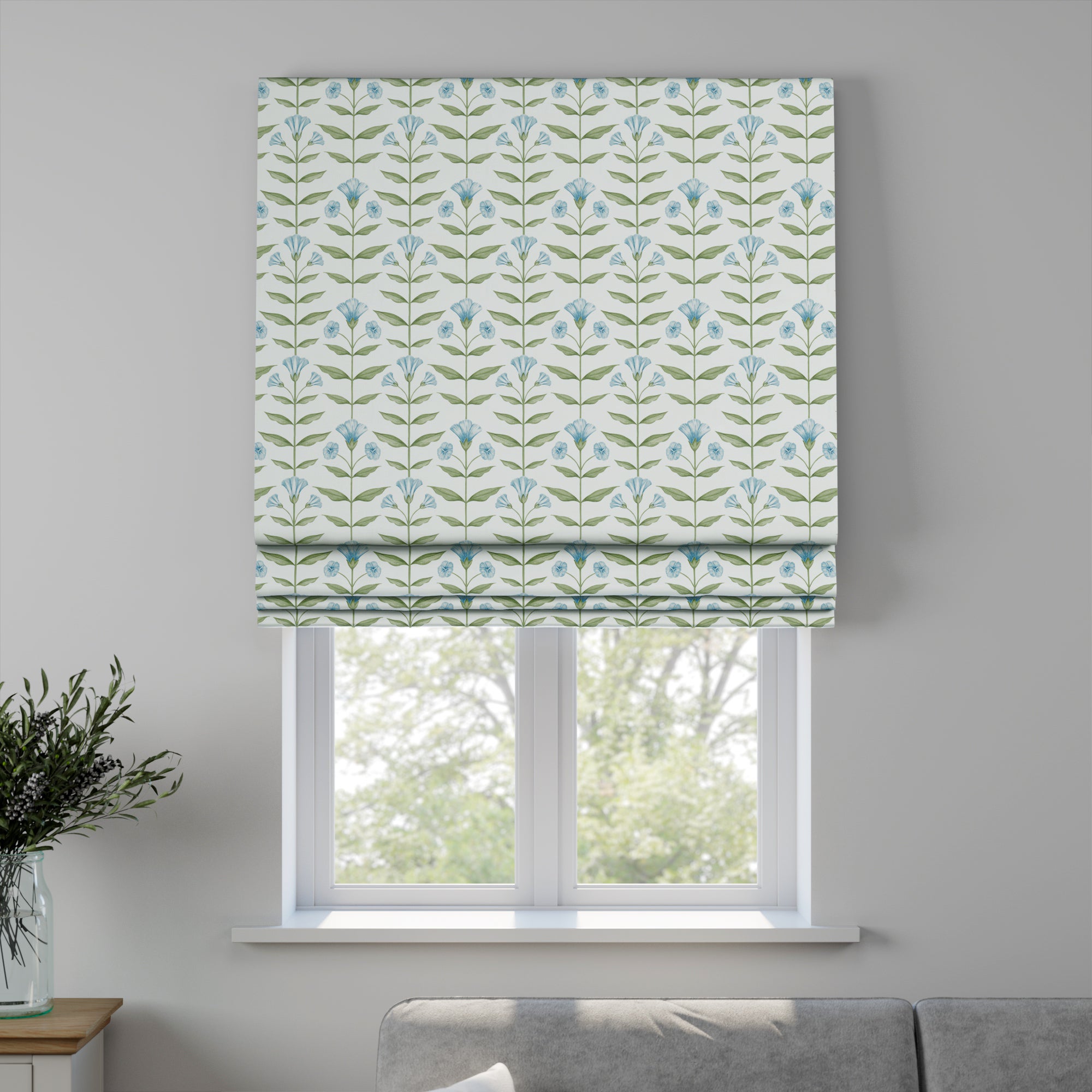 Ottilie Made to Measure Roman Blind Ottilie Bluebell