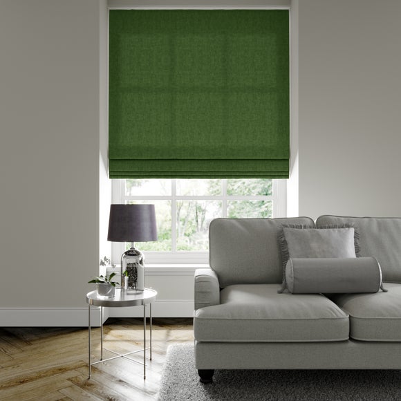 Luxury Velvet Made to Measure Roman Blind Lux Velvet Forest