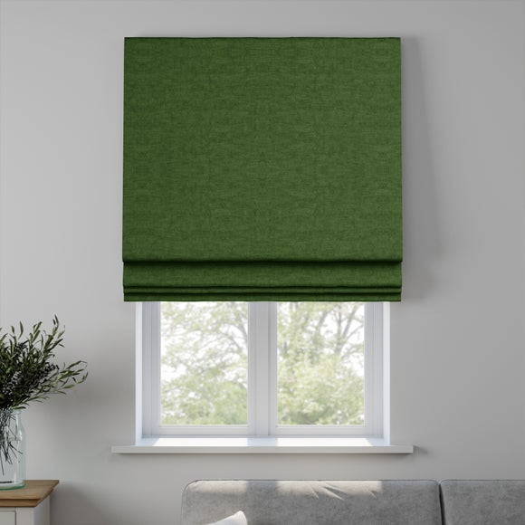 Luxury Velvet Made to Measure Roman Blind Lux Velvet Forest
