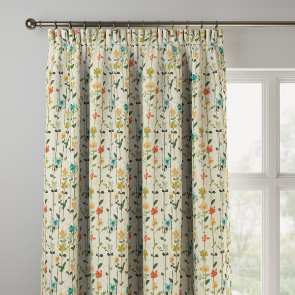 Woodland Floral Made to Measure Curtains Woodland Floral Green