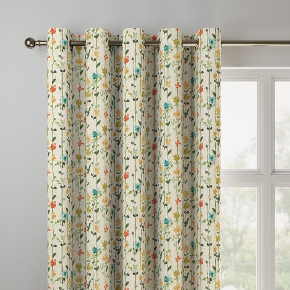 Woodland Floral Made to Measure Curtains Woodland Floral Green