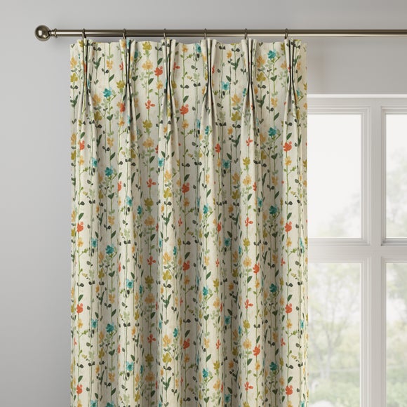 Woodland Floral Made to Measure Curtains Woodland Floral Green