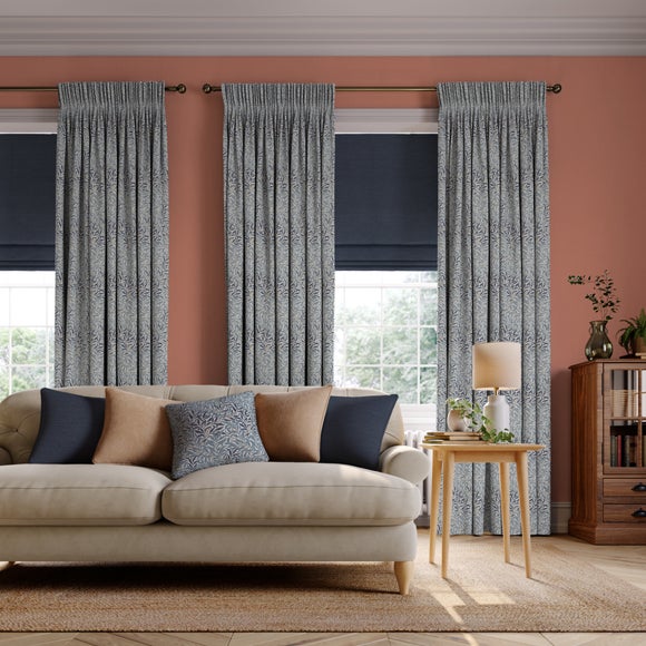 William Morris At Home Willow Bough Made to Measure Curtains William Morris Willow Bough Woven Ink