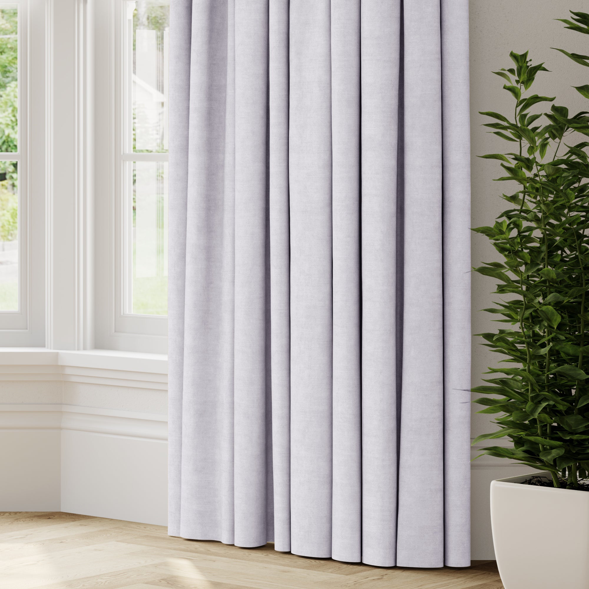 Luxury Velvet Made to Measure Curtains Lux Velvet White