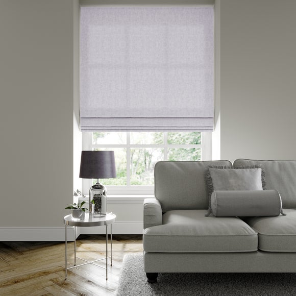 Luxury Velvet Made to Measure Roman Blind Lux Velvet White