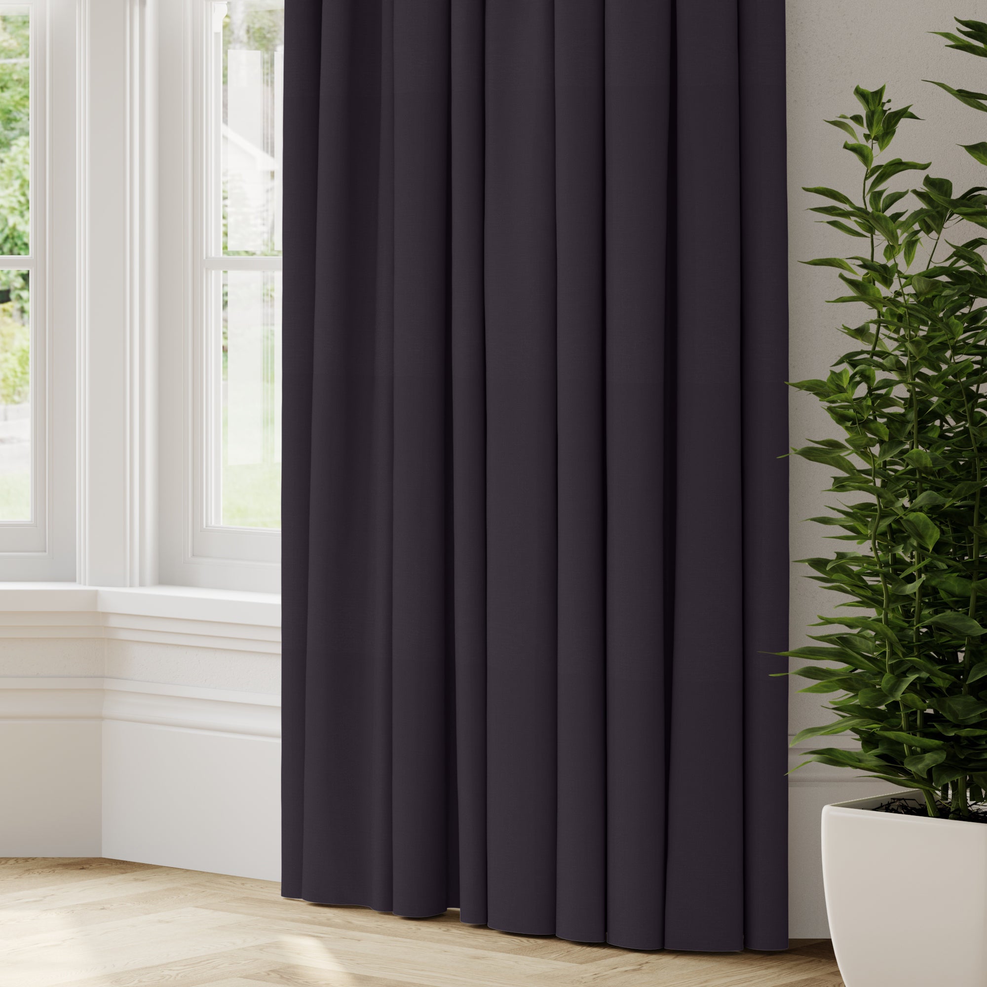 Panama Made to Measure Curtains Panama Noir