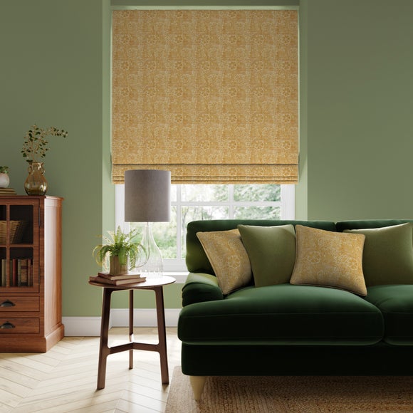 William Morris at Home Marigold Made to Measure Roman Blind William Morris Marigold Ochre