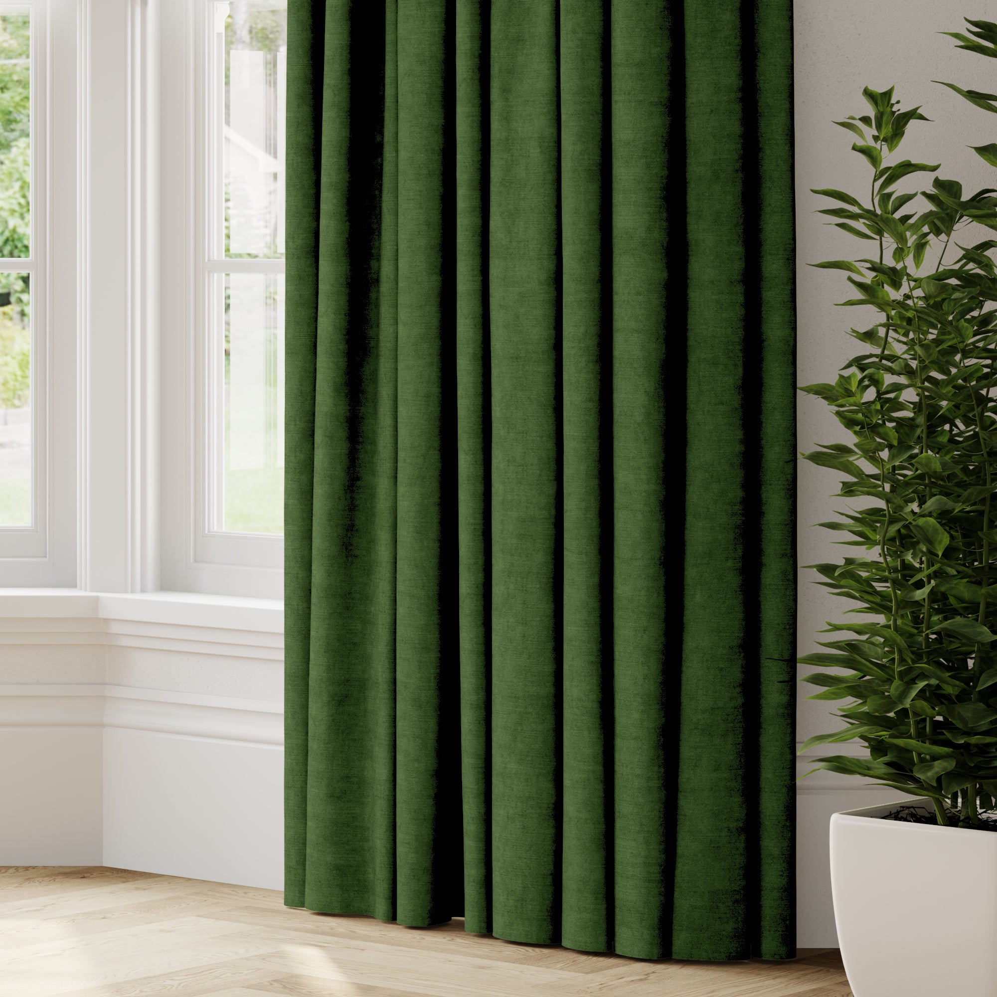 Luxury Velvet Made to Measure Curtains Lux Velvet Forest