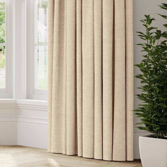 Luxury Velvet Made to Measure Curtains Lux Velvet Natural