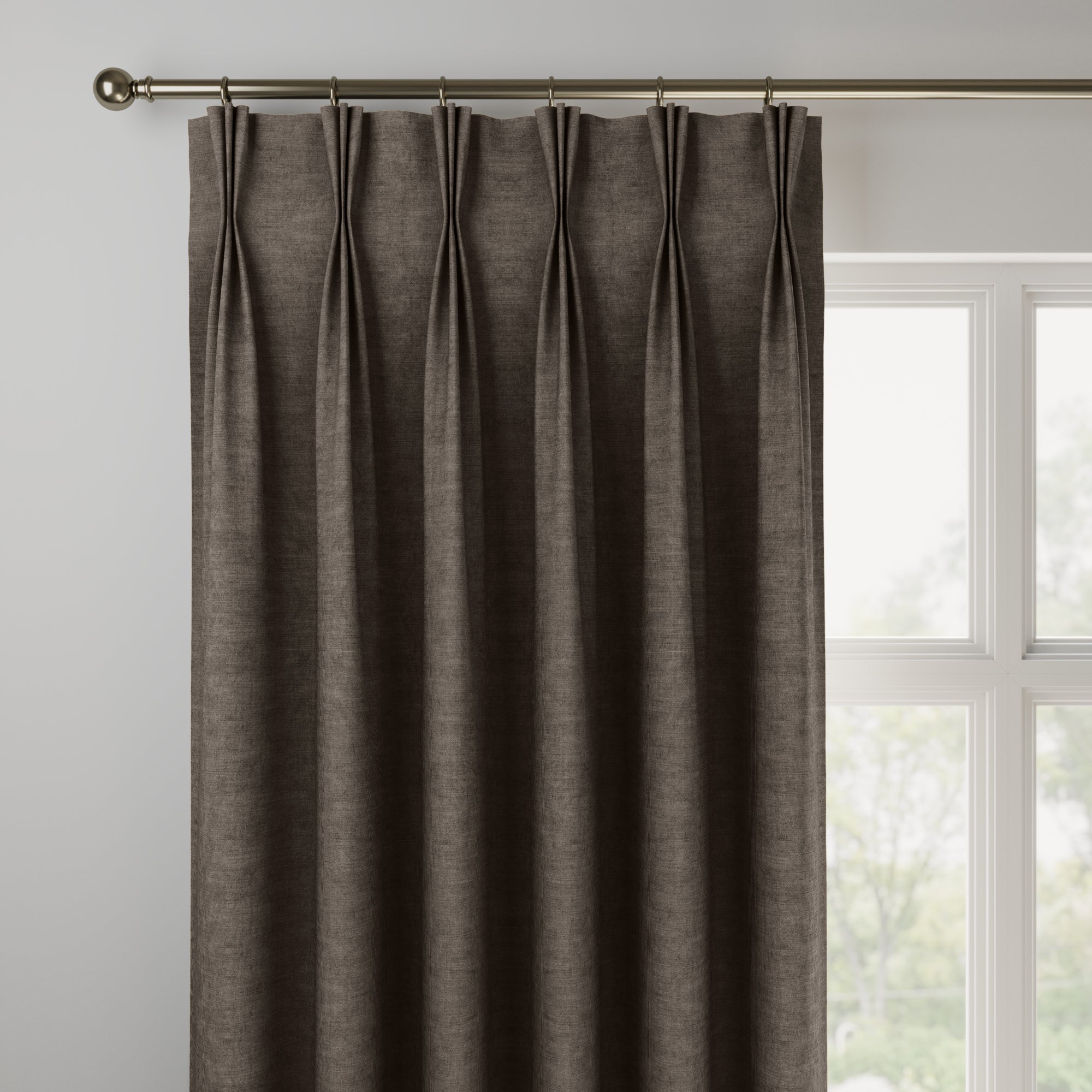 Luxury Velvet Made to Measure Curtains Lux Velvet Pewter