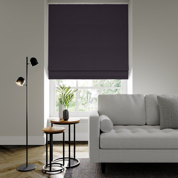 Panama Plain Made to Measure Roman Blind Panama Noir