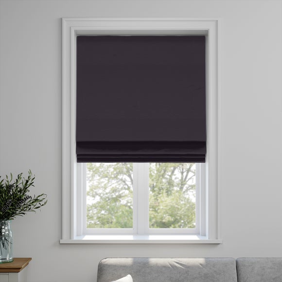 Panama Plain Made to Measure Roman Blind Panama Noir