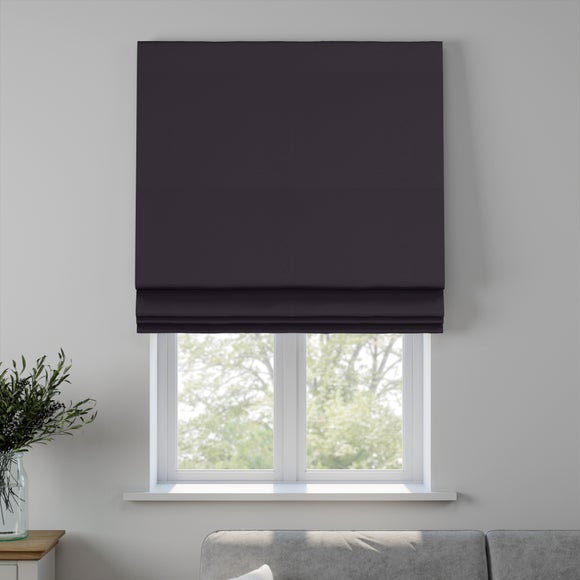 Panama Plain Made to Measure Roman Blind Panama Noir