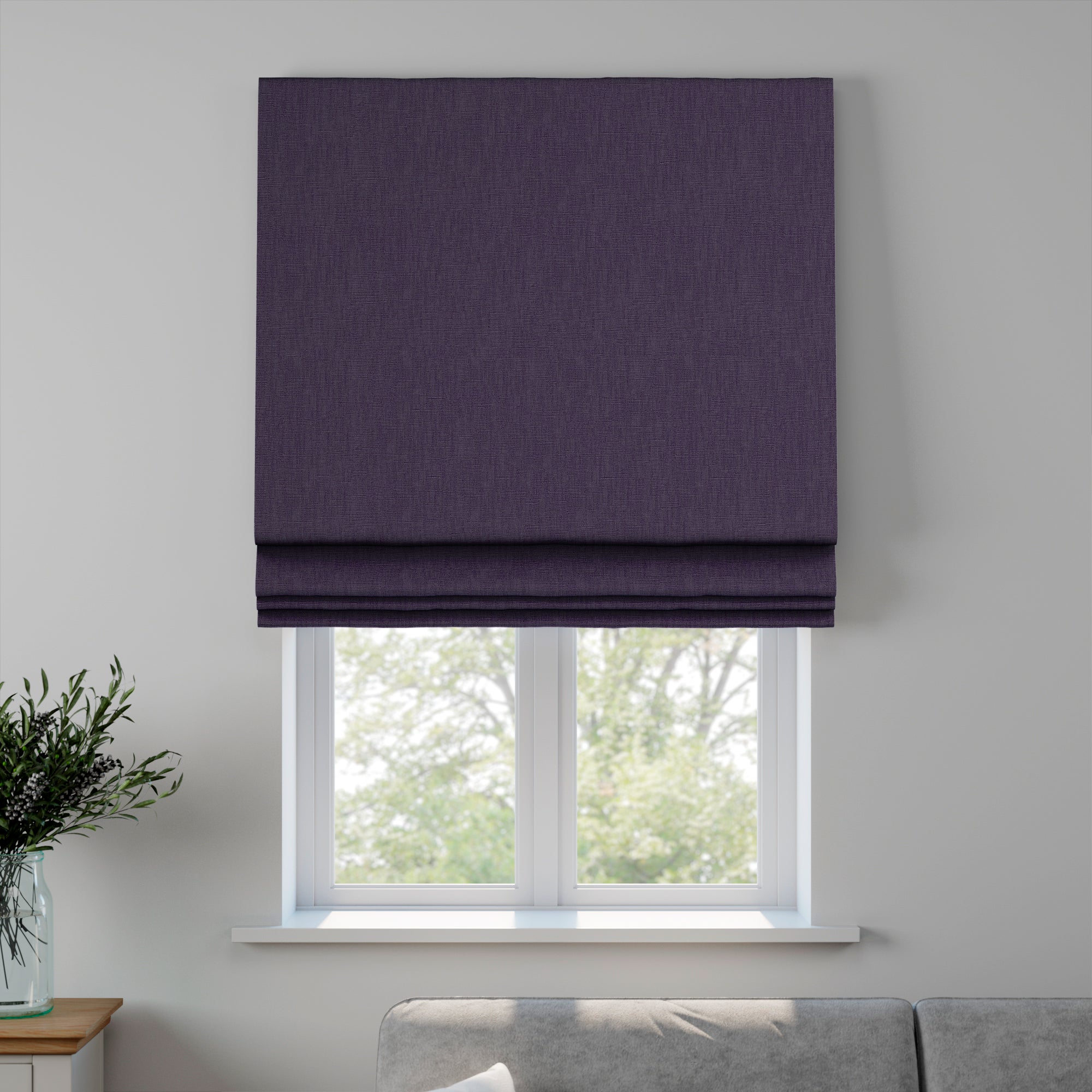 Lienna Made to Measure Roman Blind Lienna Grape