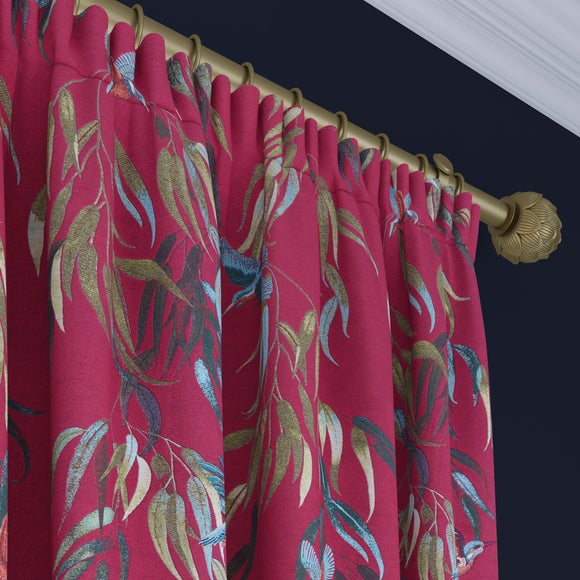 Natural History Museum Kingfisher Made to Measure Curtains Magenta