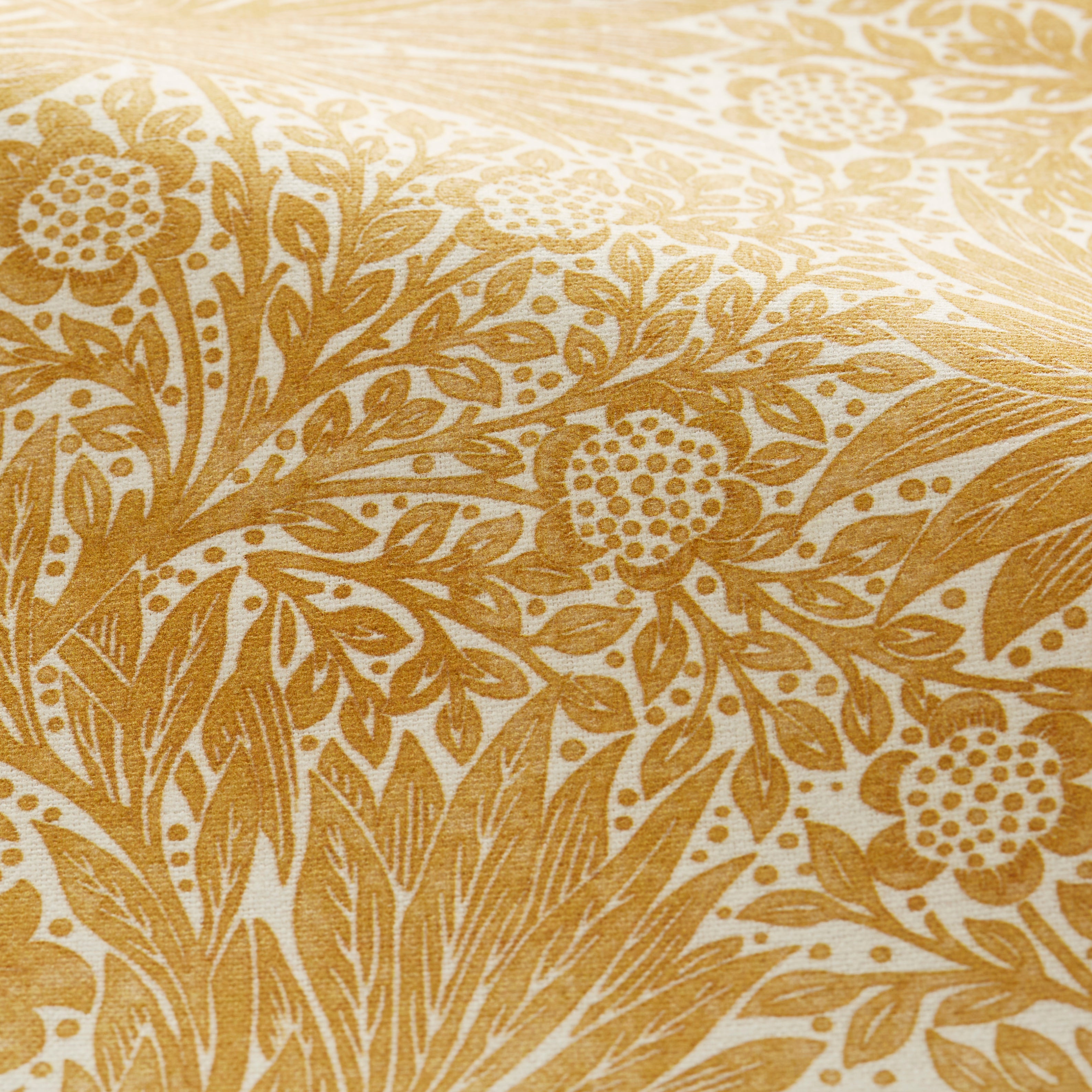 William Morris at Home Marigold Made to Measure Curtains William Morris Marigold Ochre