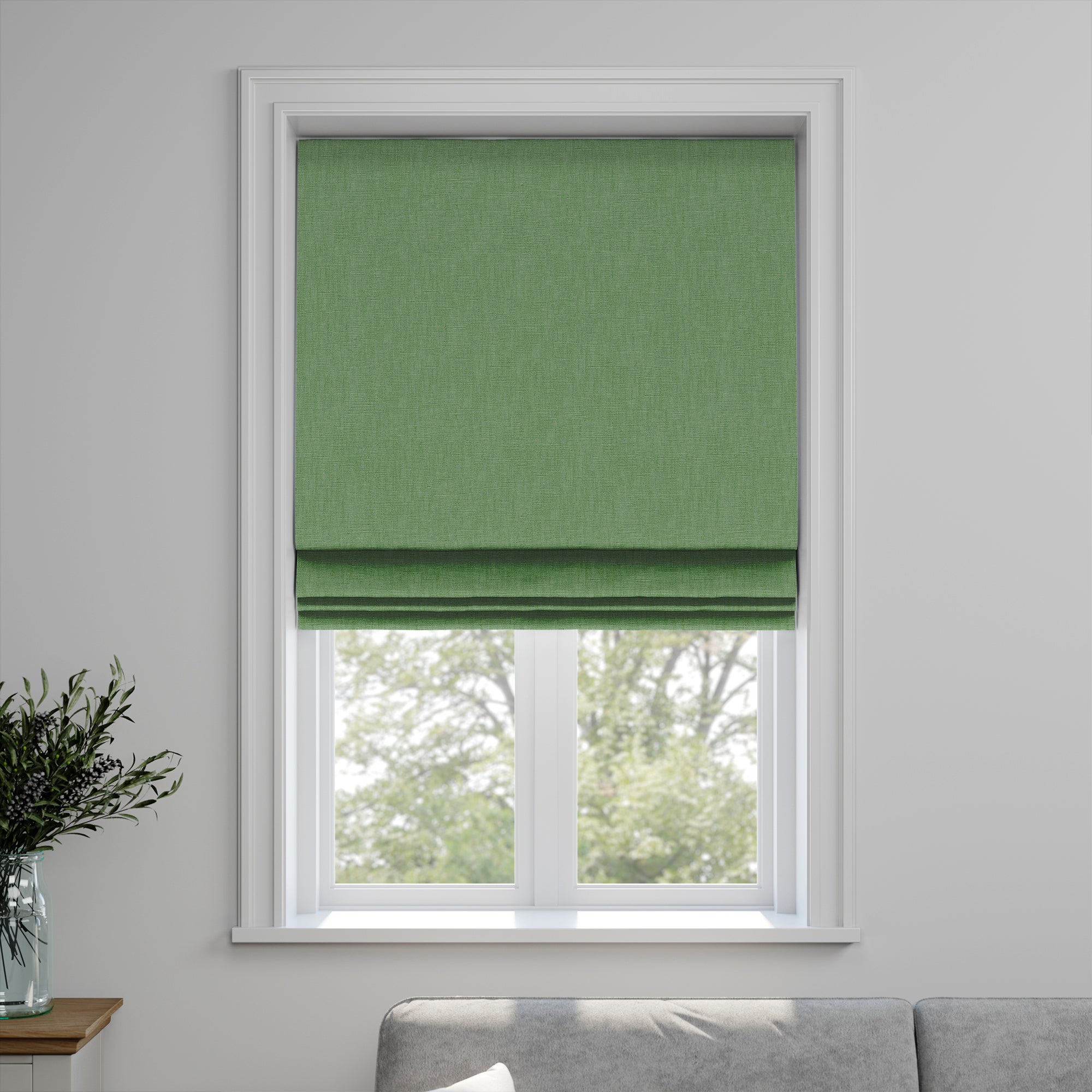 Lienna Made to Measure Roman Blind Lienna Verdigris