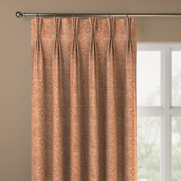 William Morris at Home Marigold Made to Measure Curtains William Morris Marigold Rust