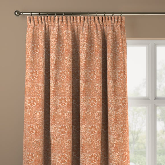William Morris at Home Marigold Made to Measure Curtains William Morris Marigold Rust