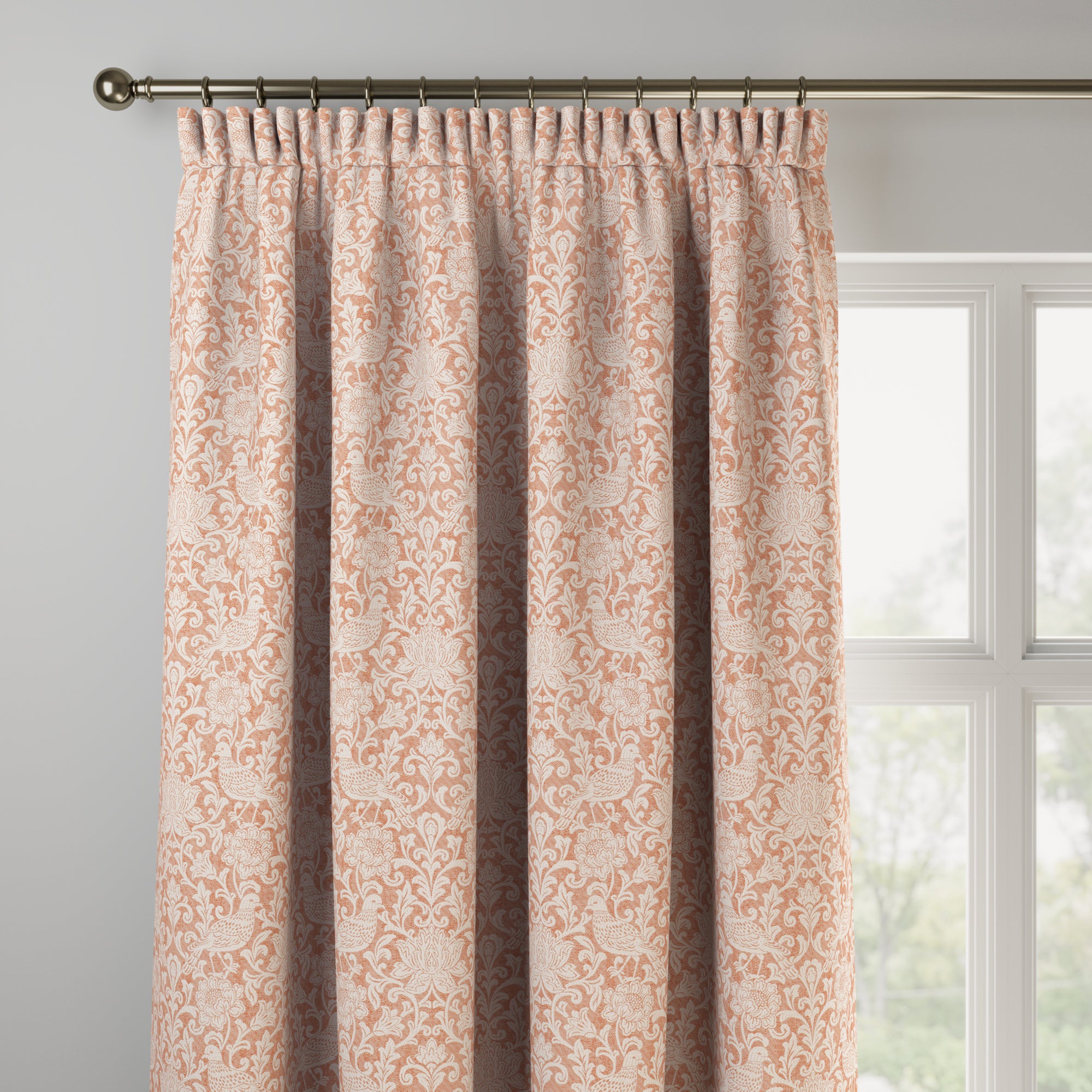 Vichy Made to Measure Curtains Vichy Burnt Orange