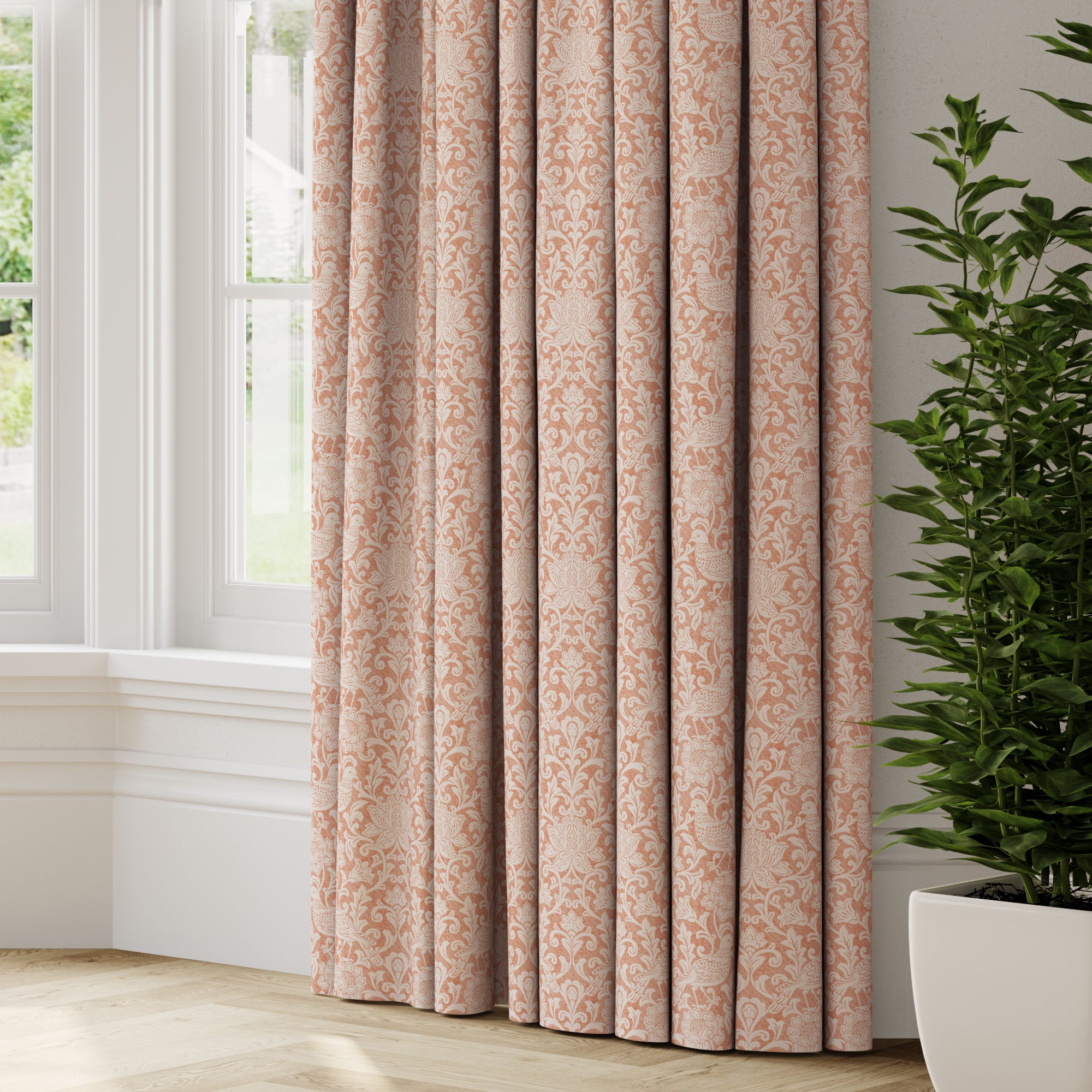 Vichy Made to Measure Curtains Vichy Burnt Orange