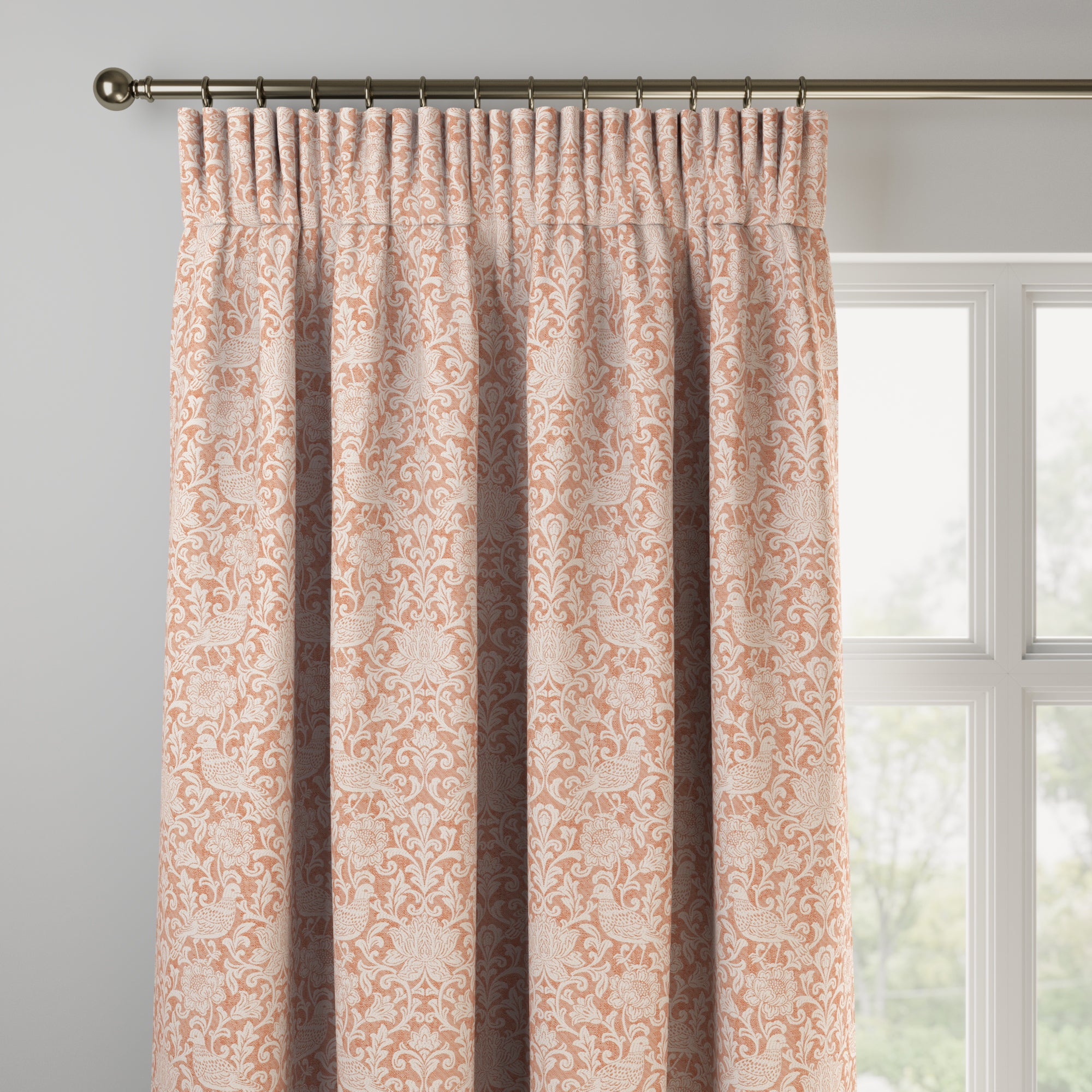 Vichy Made to Measure Curtains Vichy Burnt Orange