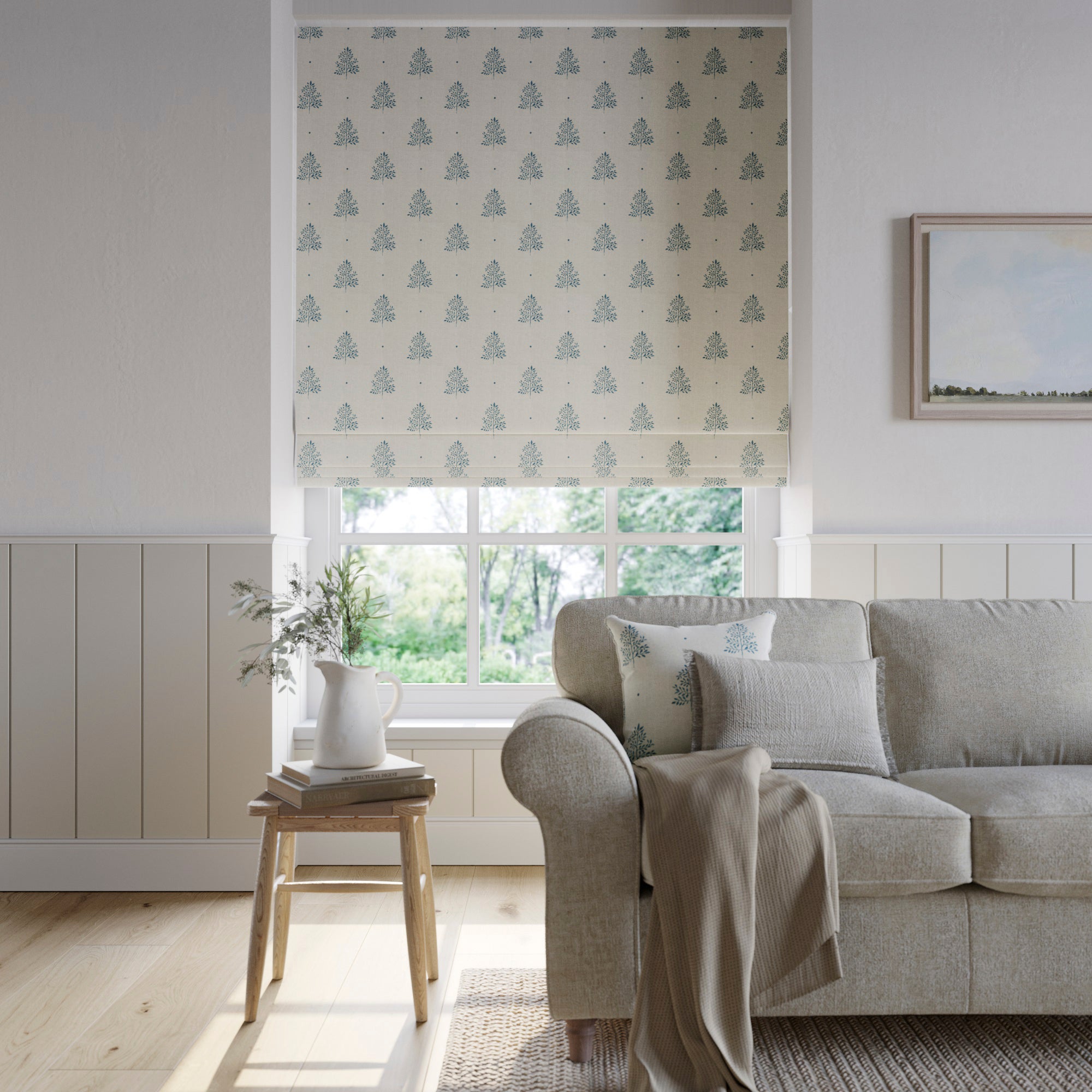 Emily Bond Zachary Made to Measure Roman Blind Emily Bond Zachary Indigo