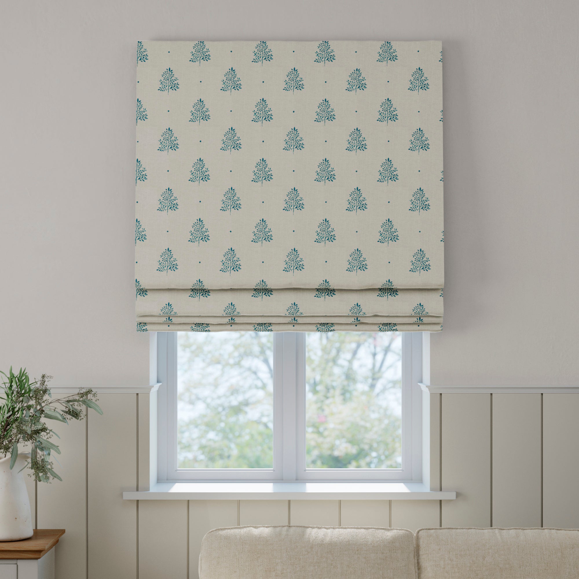 Emily Bond Zachary Made to Measure Roman Blind Emily Bond Zachary Indigo