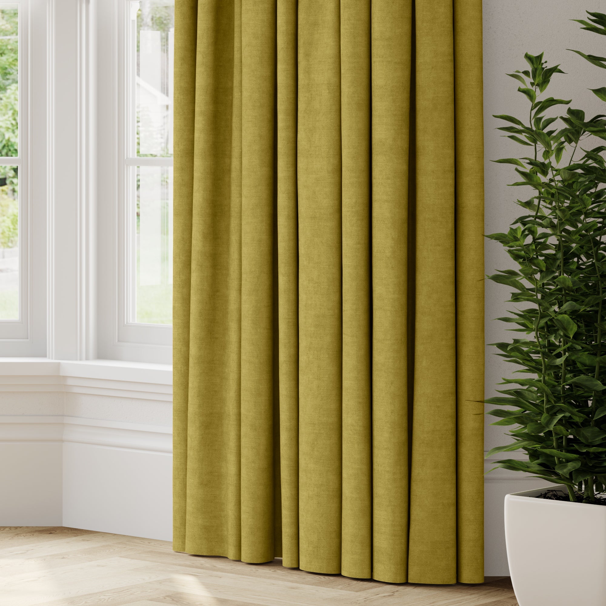 Luxury Velvet Made to Measure Curtains Lux Velvet Ochre