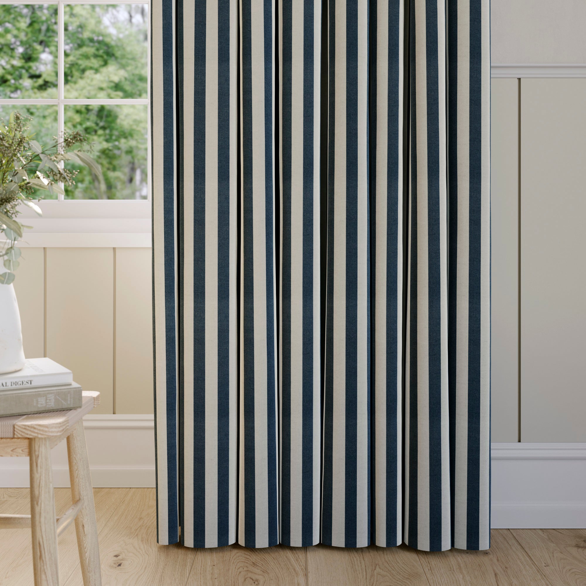 Emily Bond Elliot Made to Measure Curtains Emily Bond Elliot Indigo