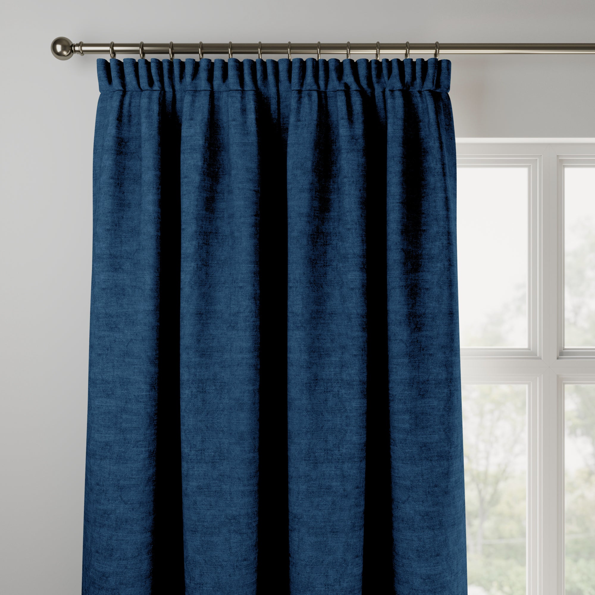 Luxury Velvet Made to Measure Curtains Lux Velvet Navy