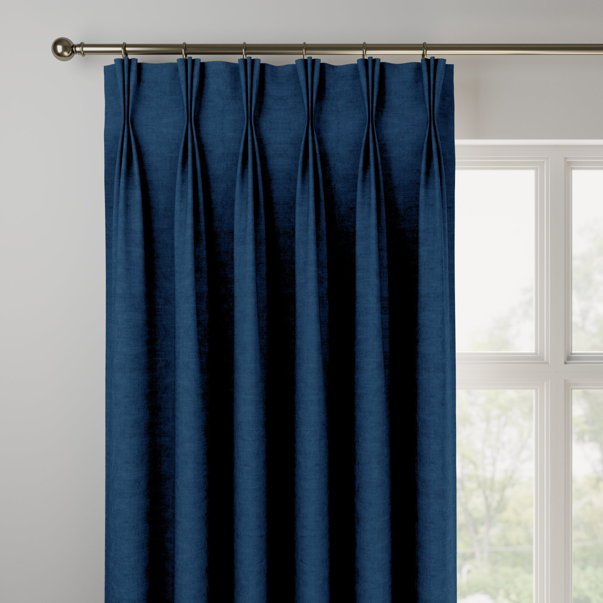 Luxury Velvet Made to Measure Curtains Lux Velvet Navy