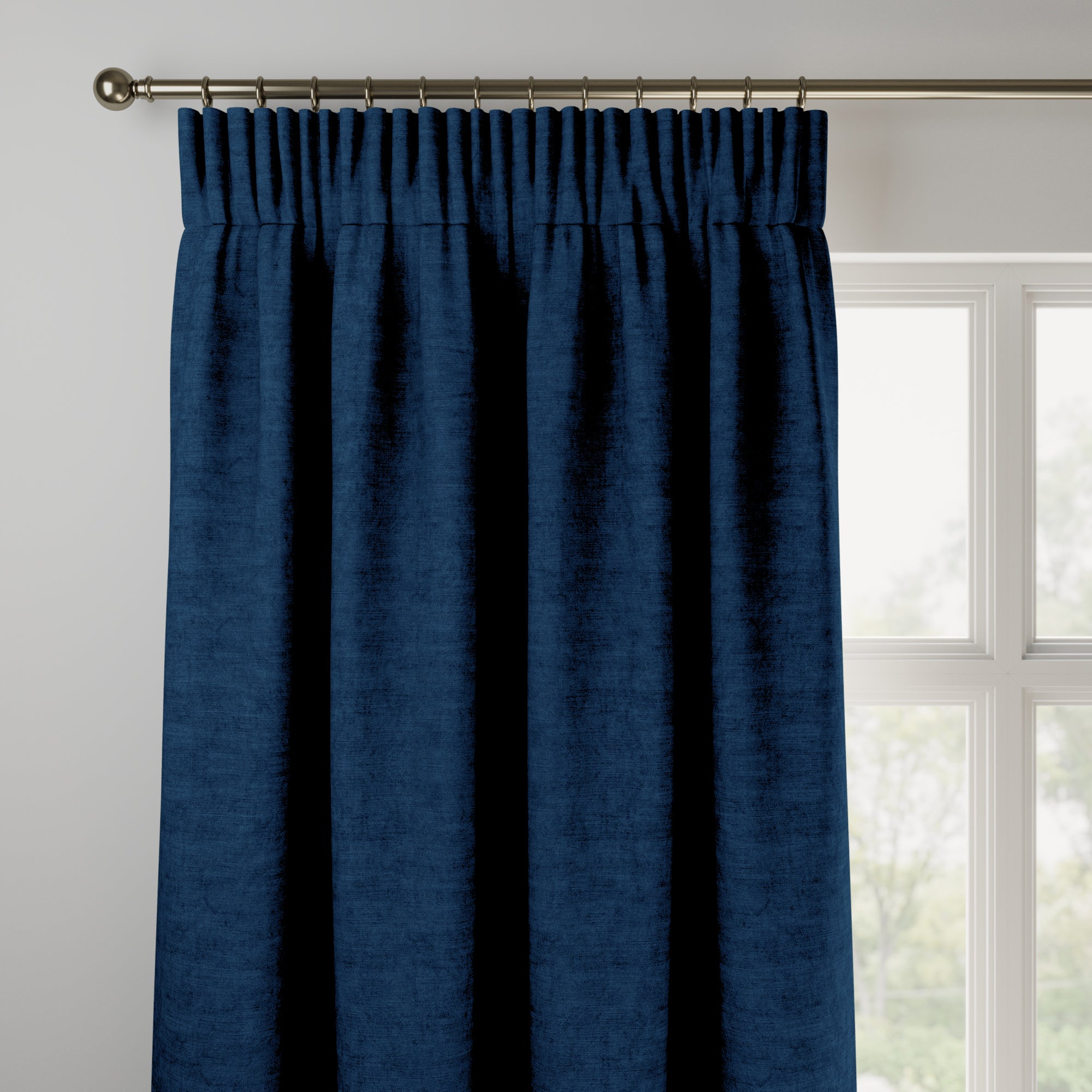 Luxury Velvet Made to Measure Curtains Lux Velvet Navy