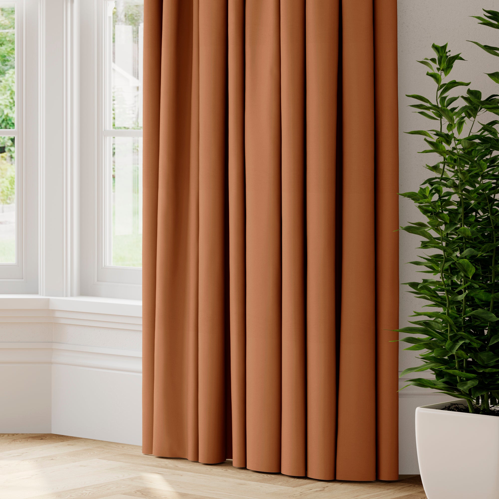 Panama Made to Measure Curtains Panama_Rust