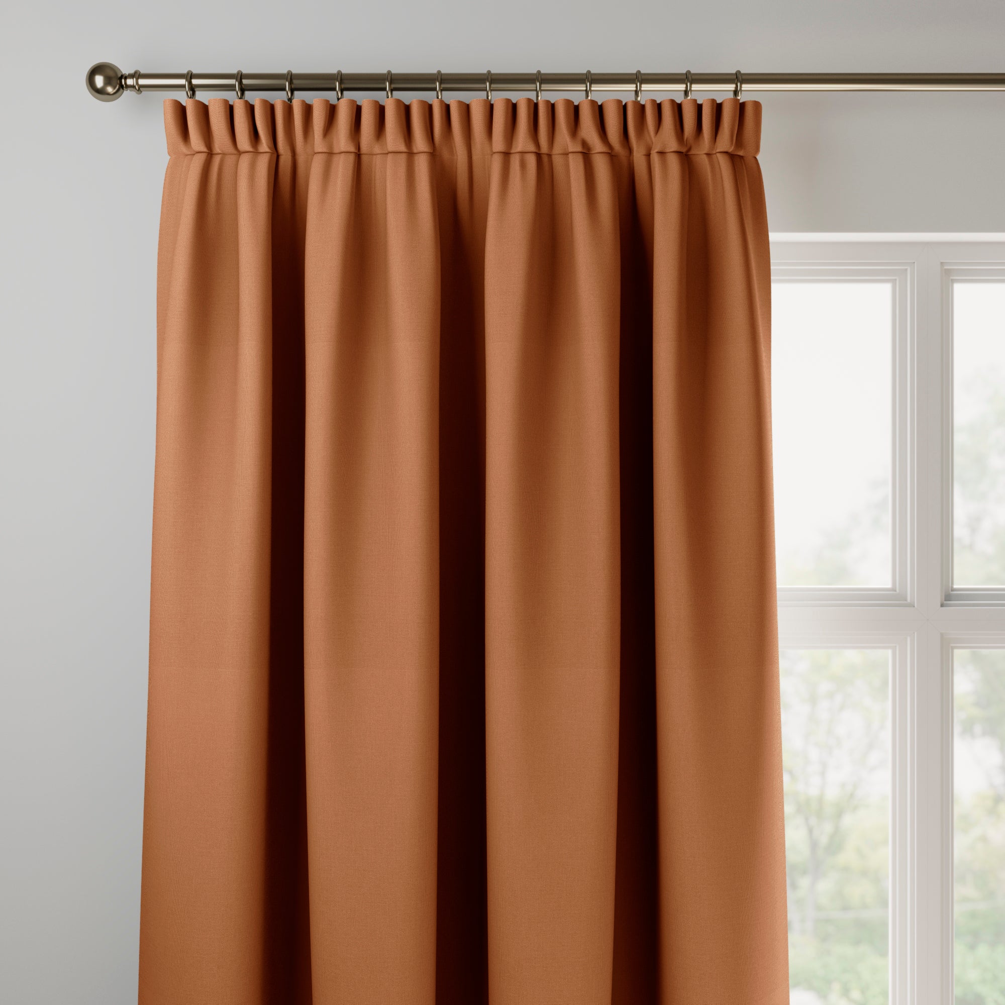 Panama Made to Measure Curtains Panama_Rust