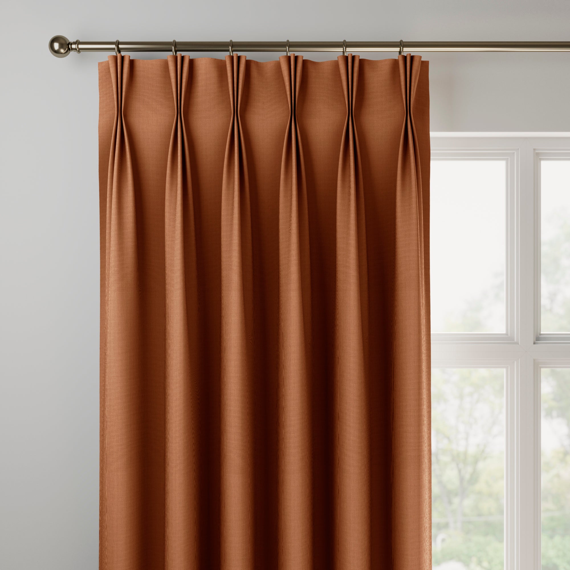 Panama Made to Measure Curtains Panama Rust